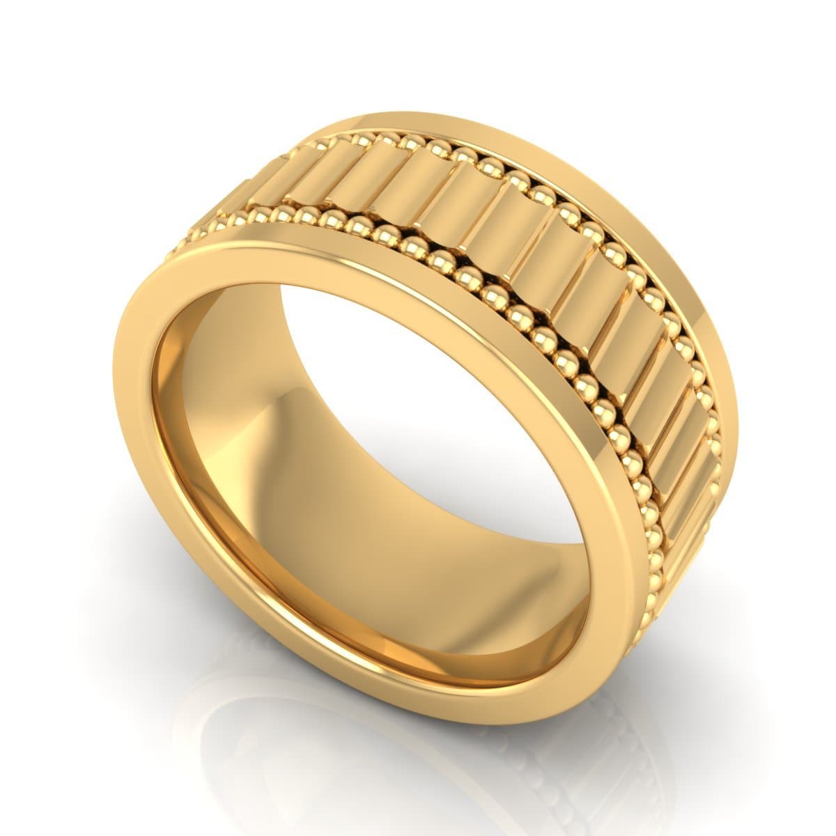 10.0 mm Plain Wedding Band in 14KT, 18KT & Platinum