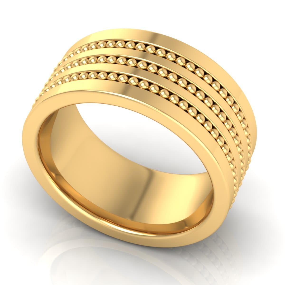 10.0 mm Plain Wedding Band in 14KT, 18KT & Platinum - Primestyle.com