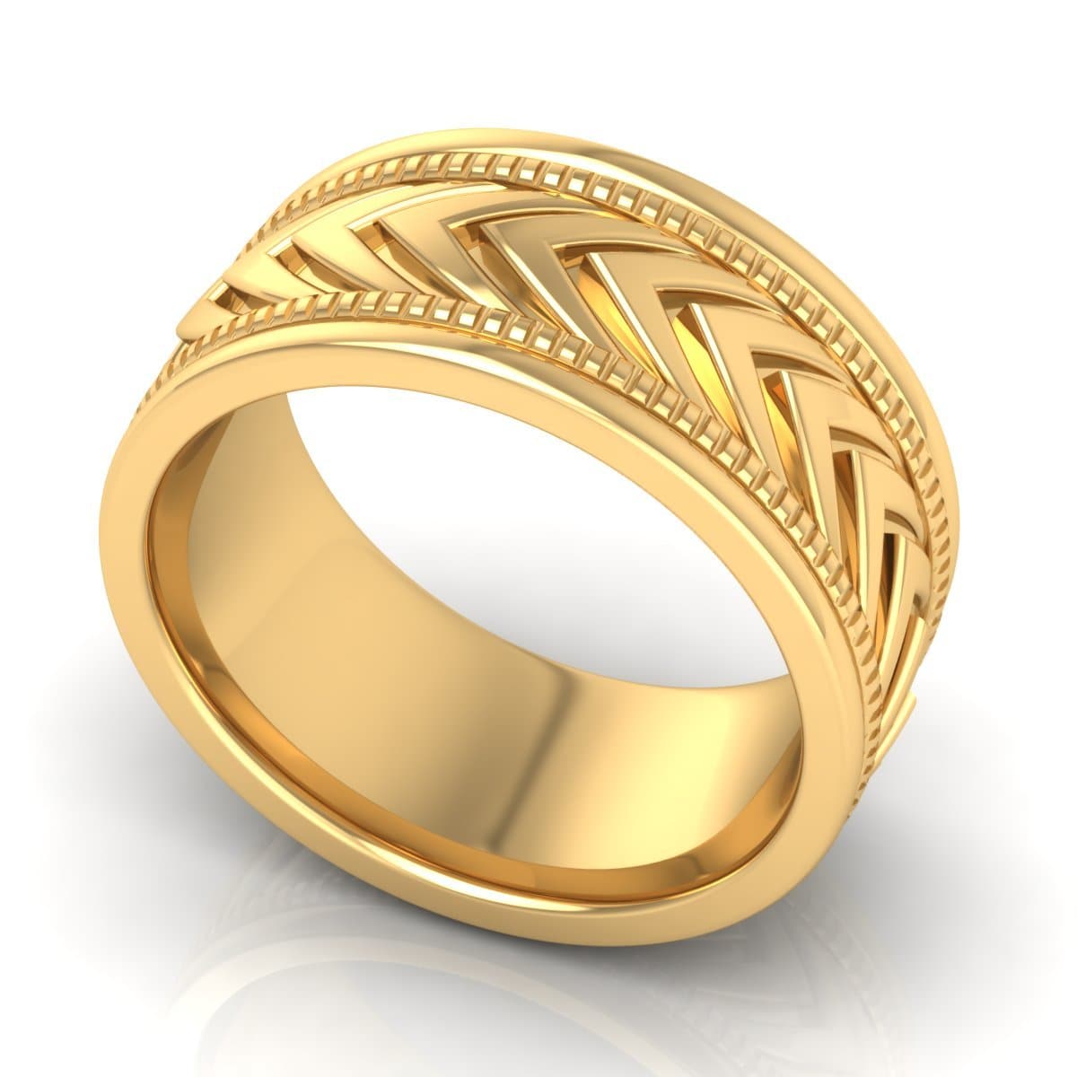 10.0 mm Plain Wedding Band in 14KT, 18KT & Platinum