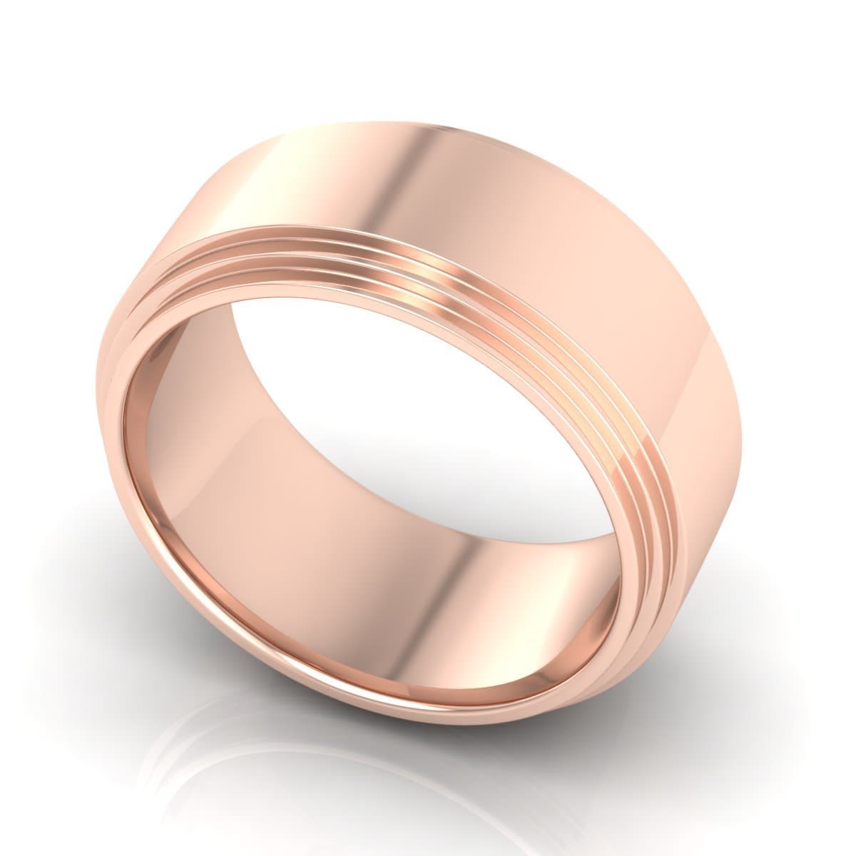 10.0 mm Plain Wedding Band in 14KT, 18KT & Platinum - Primestyle.com