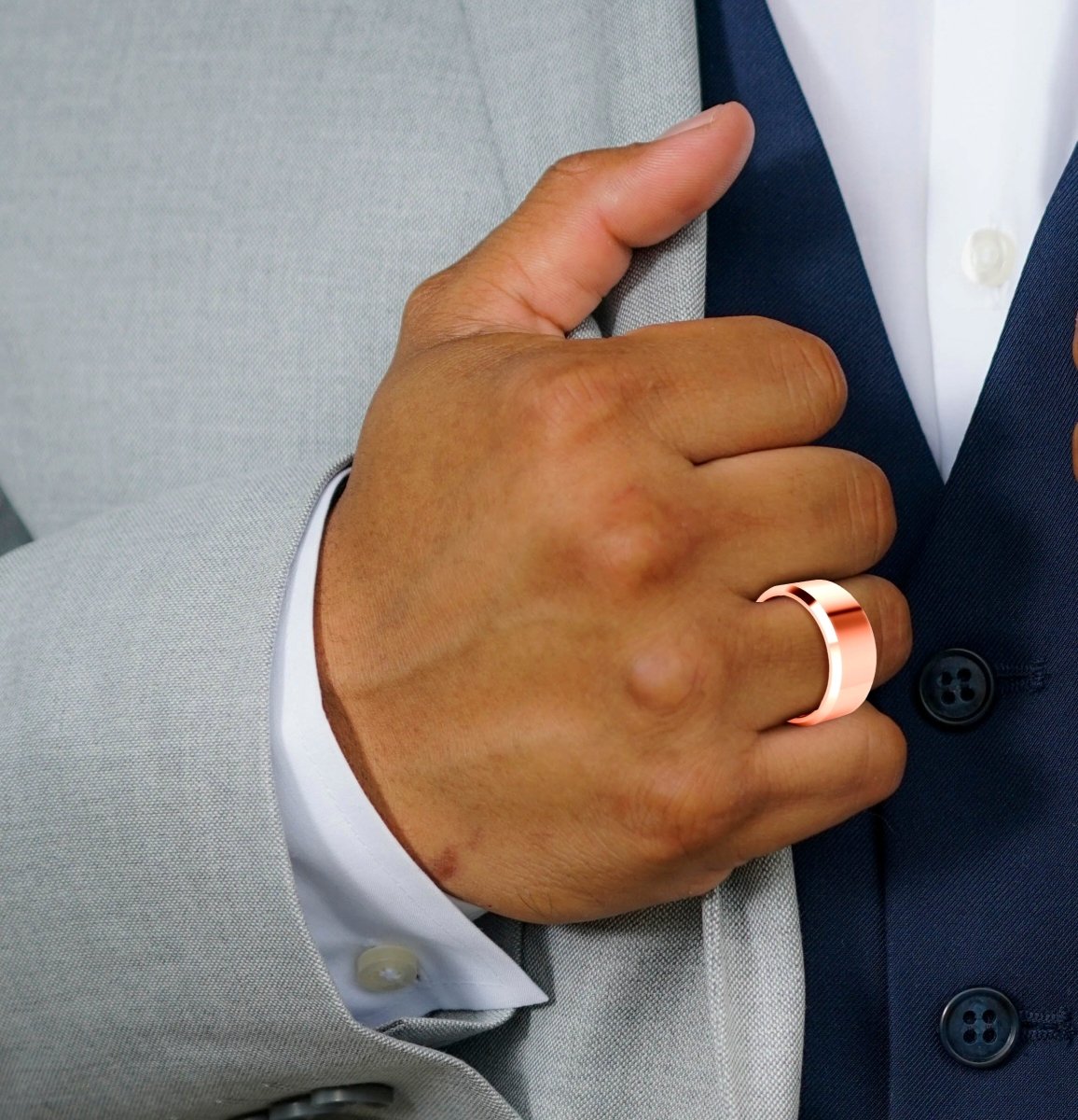 10.0 mm Plain Wedding Band in 14KT, 18KT & Platinum - Primestyle.com