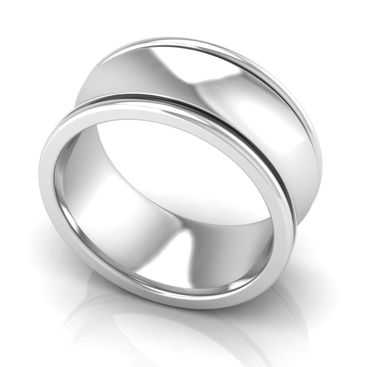 10.0 mm Plain Wedding Band in 14KT, 18KT & Platinum