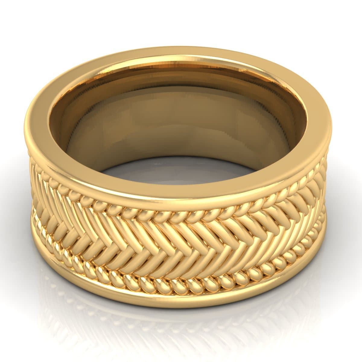 10.0 mm Plain Wedding Band in 14KT, 18KT & Platinum