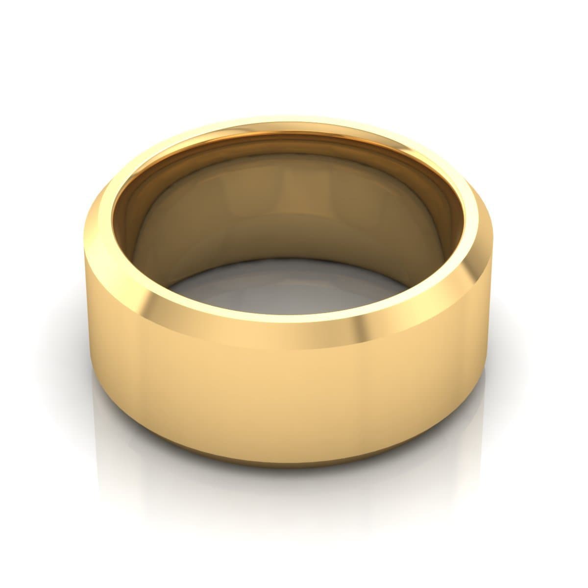 10.0 mm Plain Wedding Band in 14KT, 18KT & Platinum