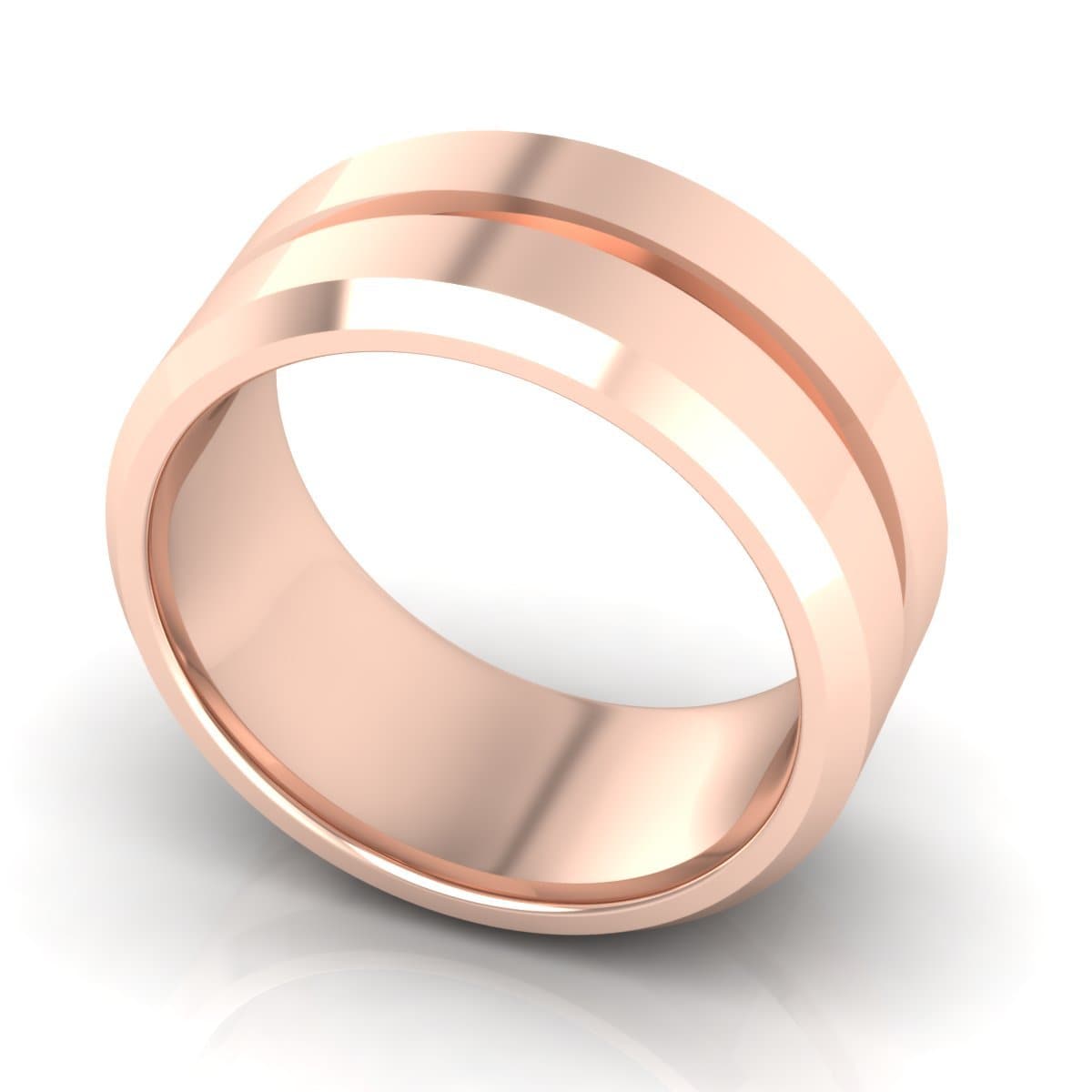 10.0 mm Plain Wedding Band in 14KT, 18KT & Platinum - Primestyle.com