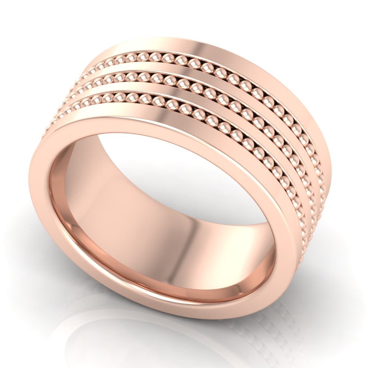 10.0 mm Plain Wedding Band in 14KT, 18KT & Platinum