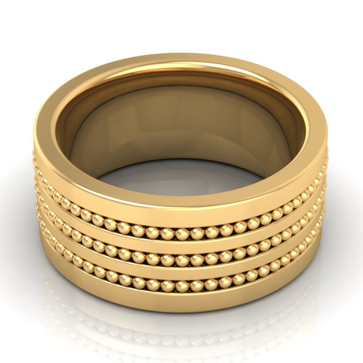 10.0 mm Plain Wedding Band in 14KT, 18KT & Platinum - Primestyle.com