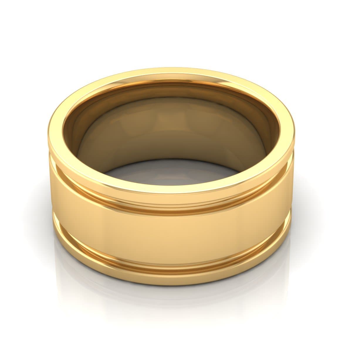 10.0 mm Plain Wedding Band in 14KT, 18KT & Platinum - Primestyle.com