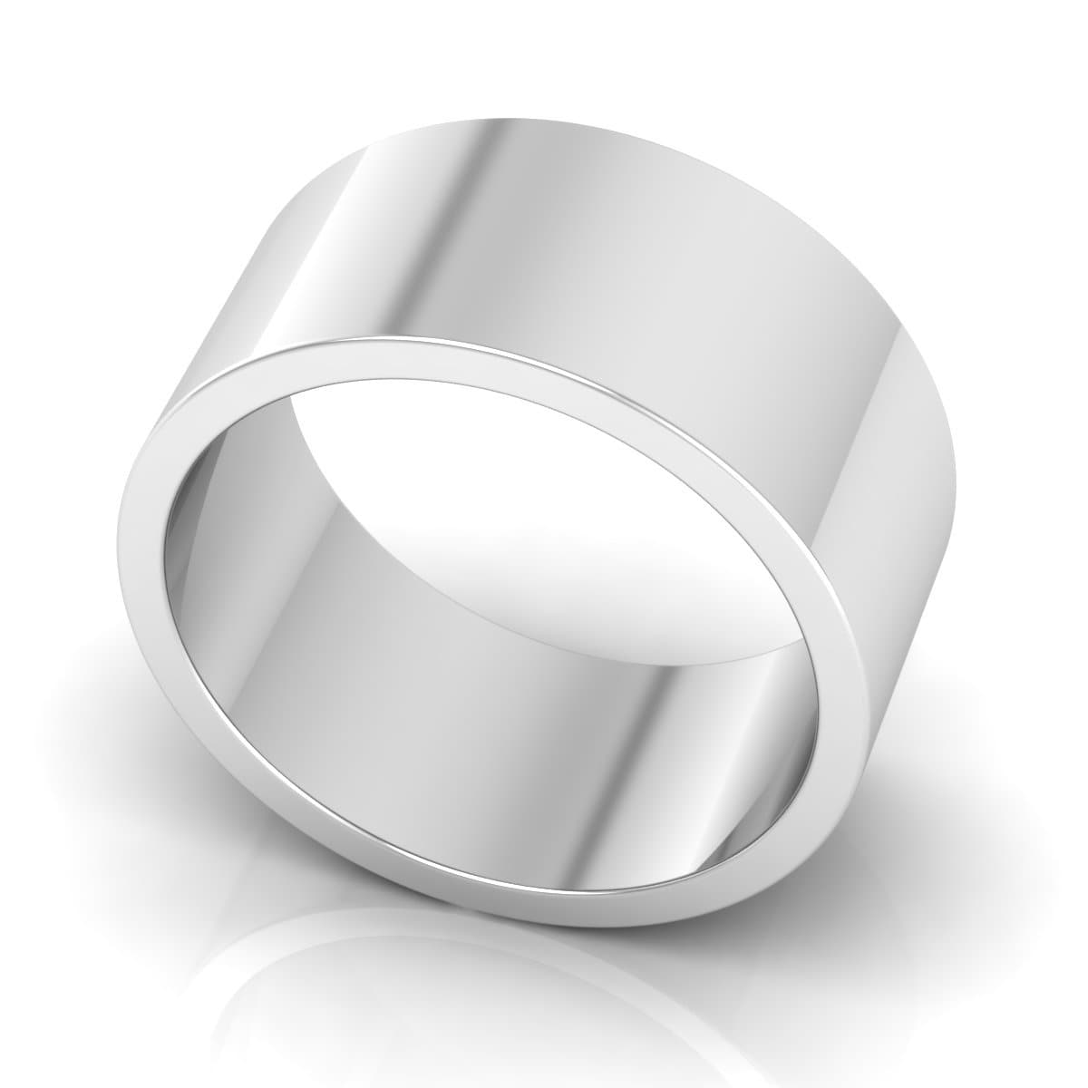 10.0 mm Plain Wedding Band in 14KT, 18KT & Platinum - Primestyle.com
