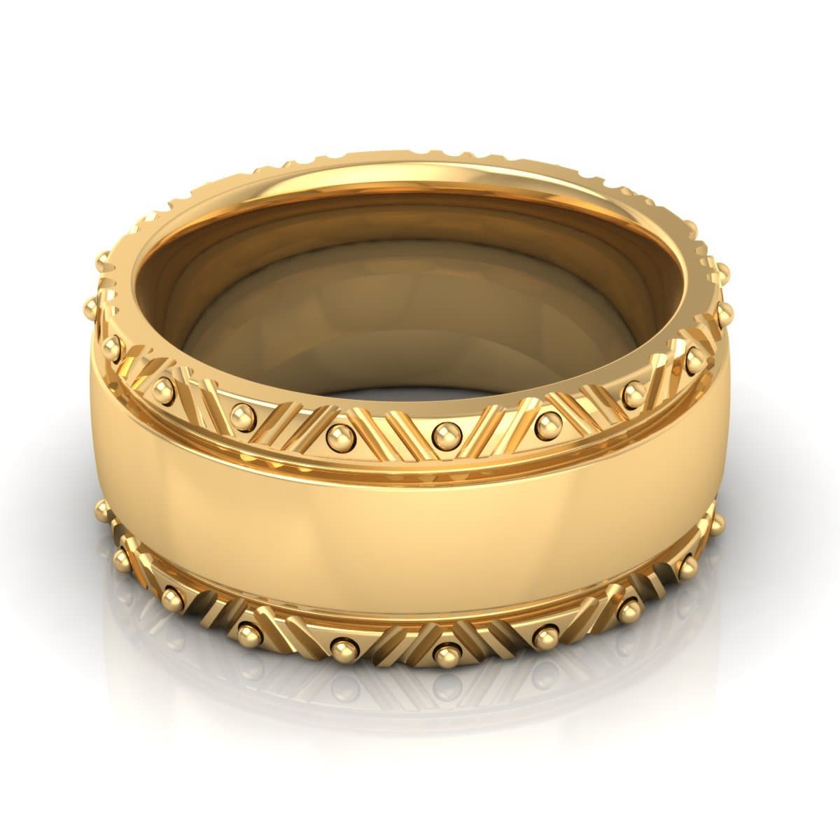 10.0 mm Plain Wedding Band in 14KT, 18KT & Platinum