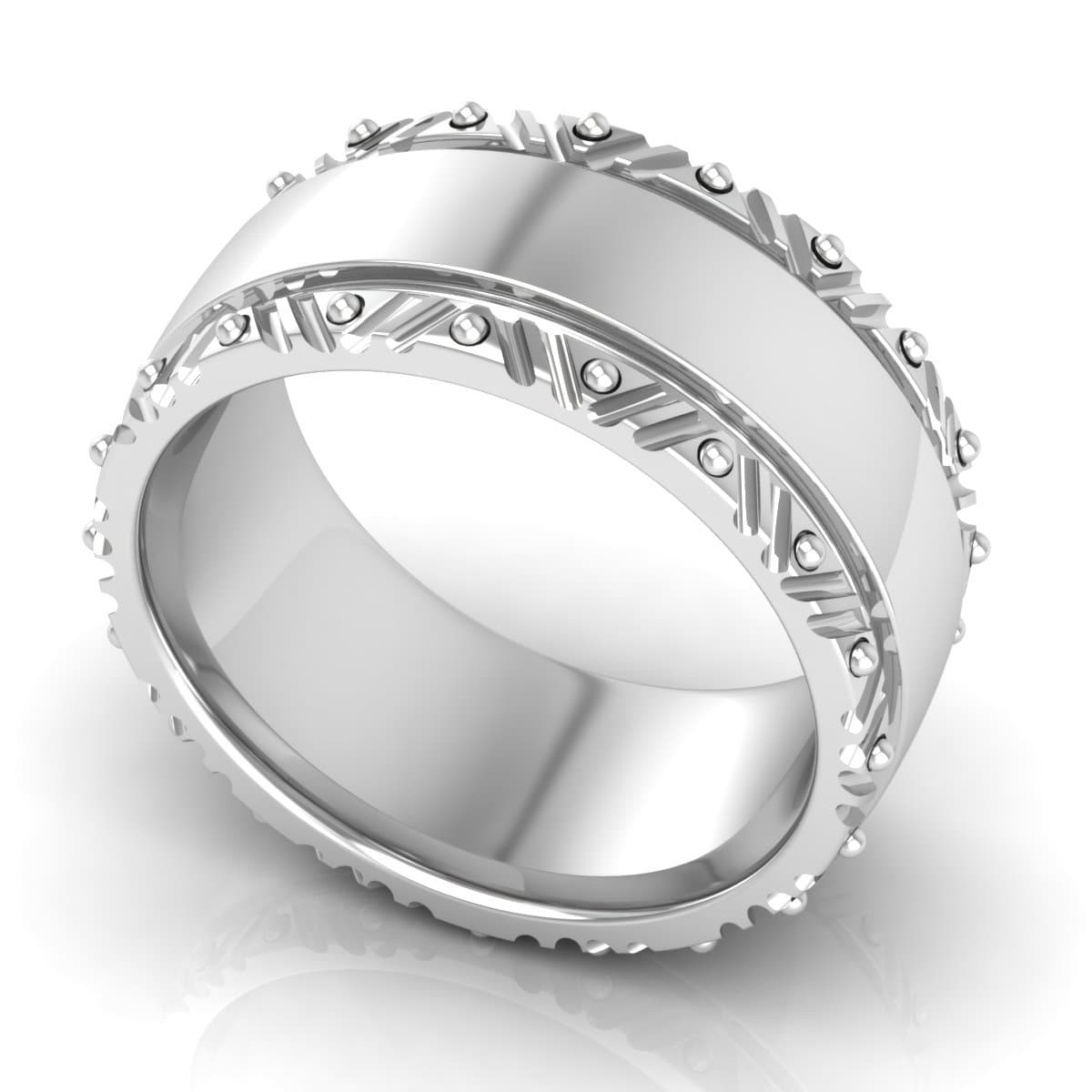 10.0 mm Plain Wedding Band in 14KT, 18KT & Platinum