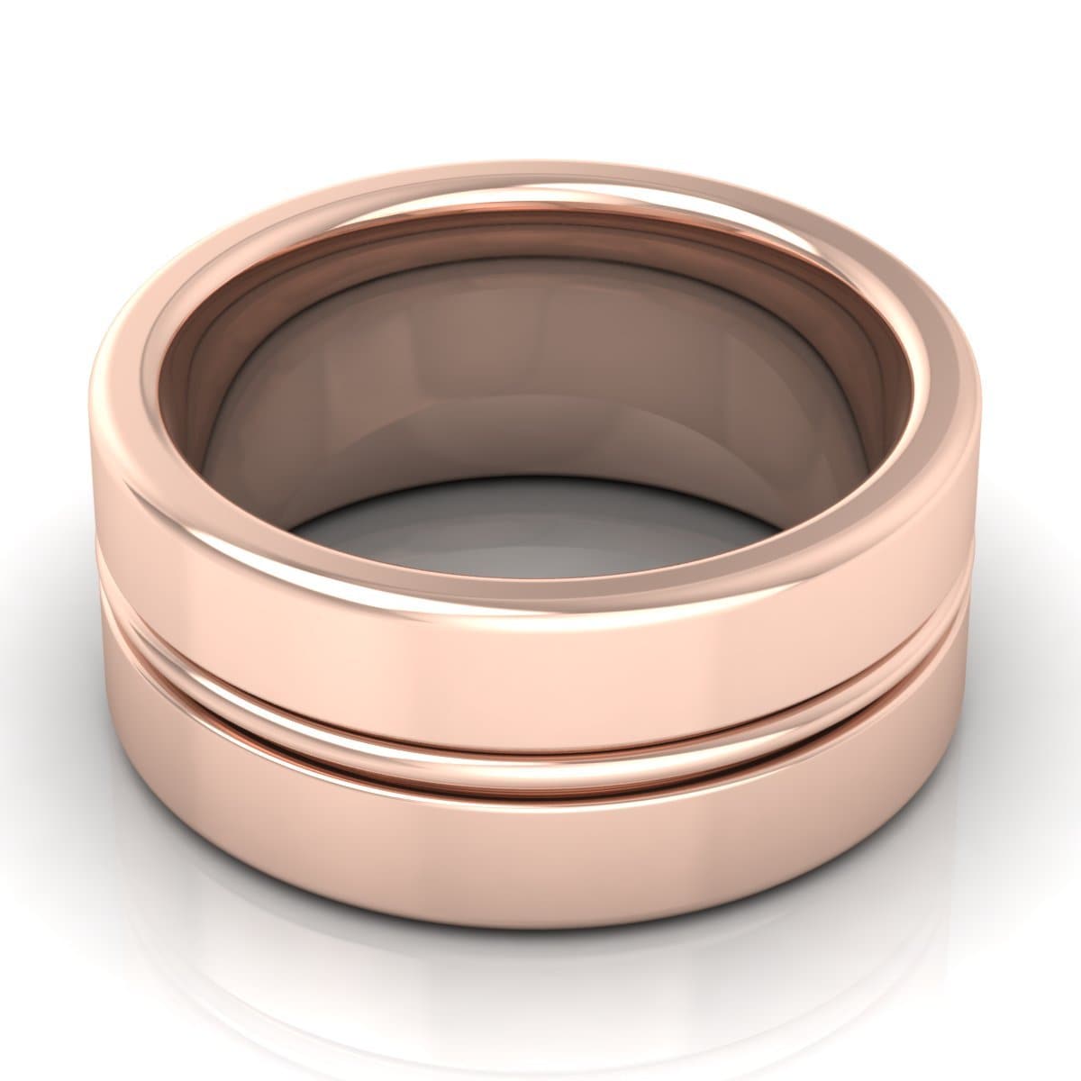 10.0 mm Plain Wedding Band in 14KT, 18KT & Platinum - Primestyle.com