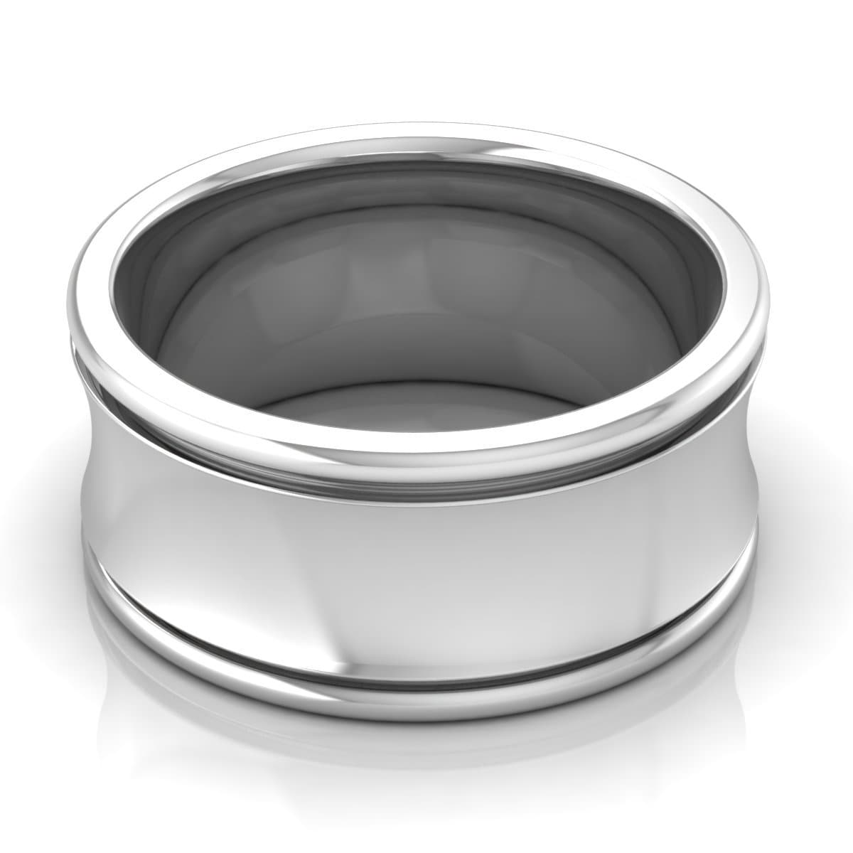 10.0 mm Plain Wedding Band in 14KT, 18KT & Platinum - Primestyle.com