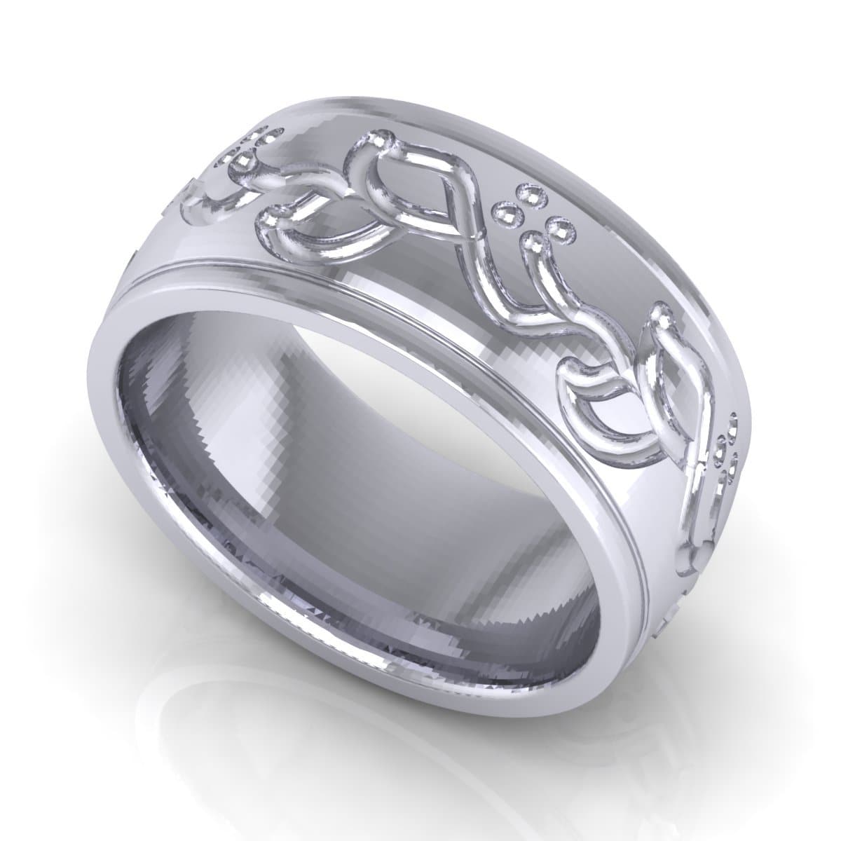 10.0 mm Plain Wedding Band in 14KT, 18KT & Platinum - Primestyle.com