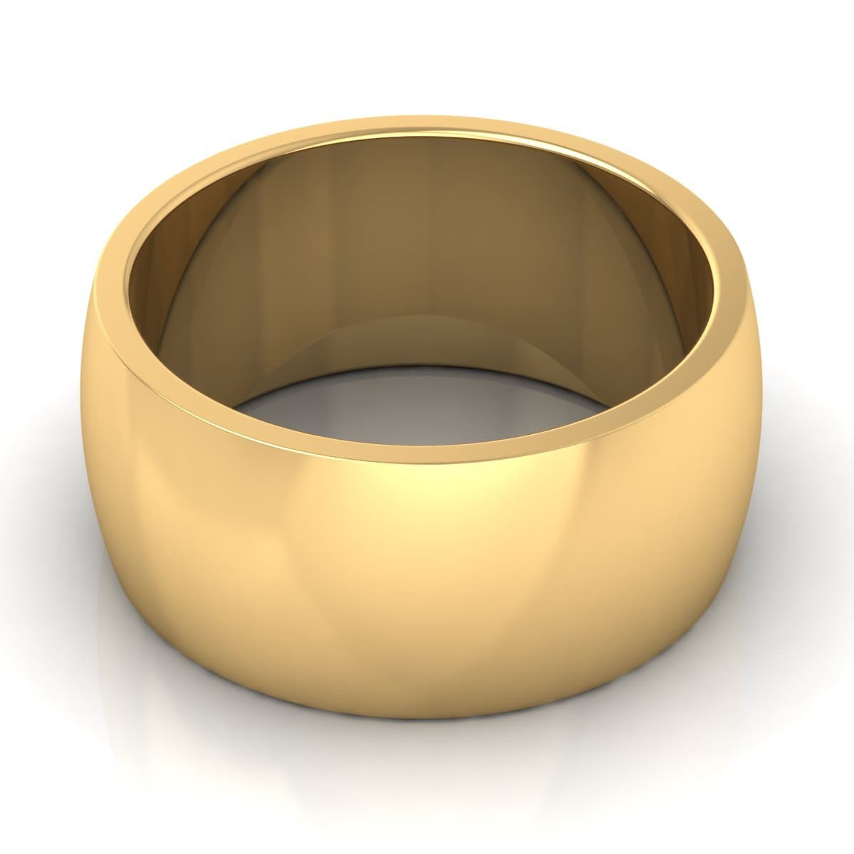 10.0 mm Plain Wedding Band in 14KT, 18KT & Platinum