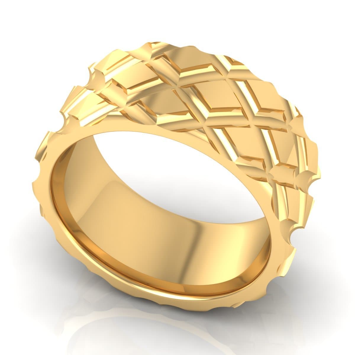 10.0 mm Plain Wedding Band in 14KT, 18KT & Platinum - Primestyle.com