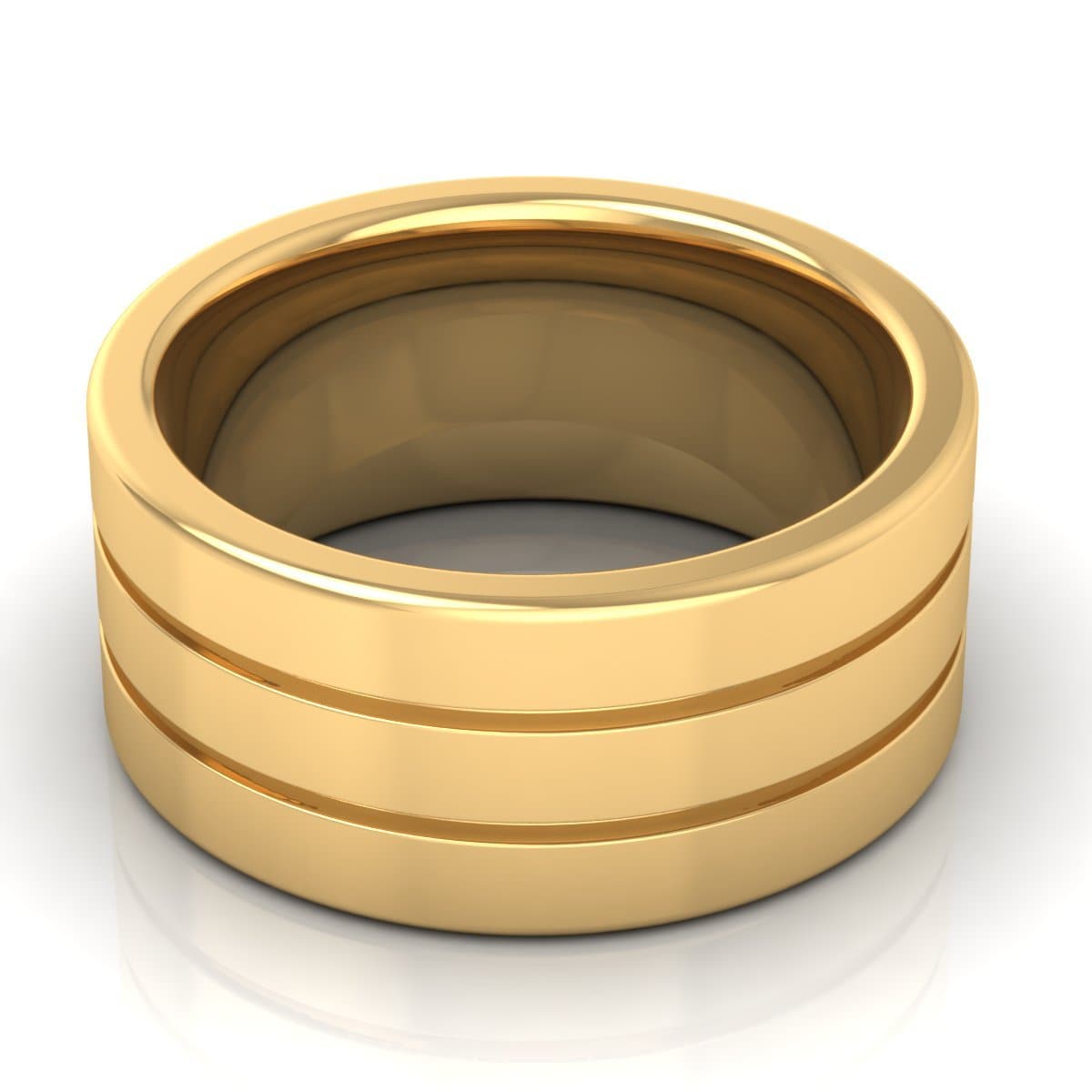 10.0 mm Plain Wedding Band in 14KT, 18KT & Platinum - Primestyle.com