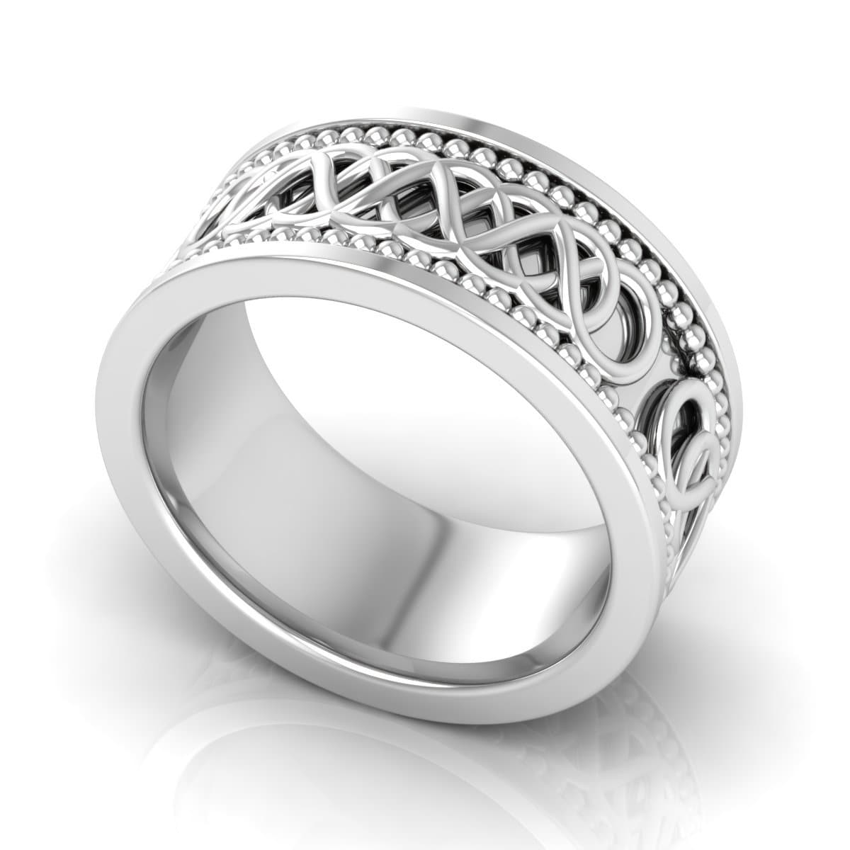 10.0 mm Plain Wedding Band in 14KT, 18KT & Platinum - Primestyle.com