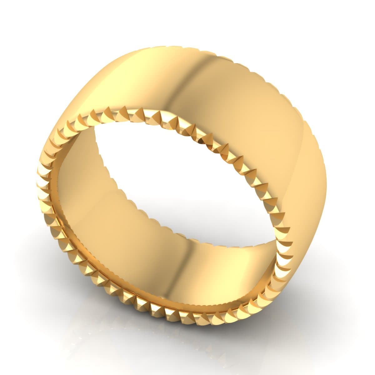 10.0 mm Plain Wedding Band in 14KT, 18KT & Platinum