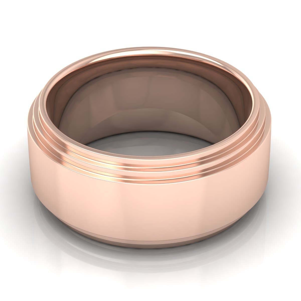 10.0 mm Plain Wedding Band in 14KT, 18KT & Platinum