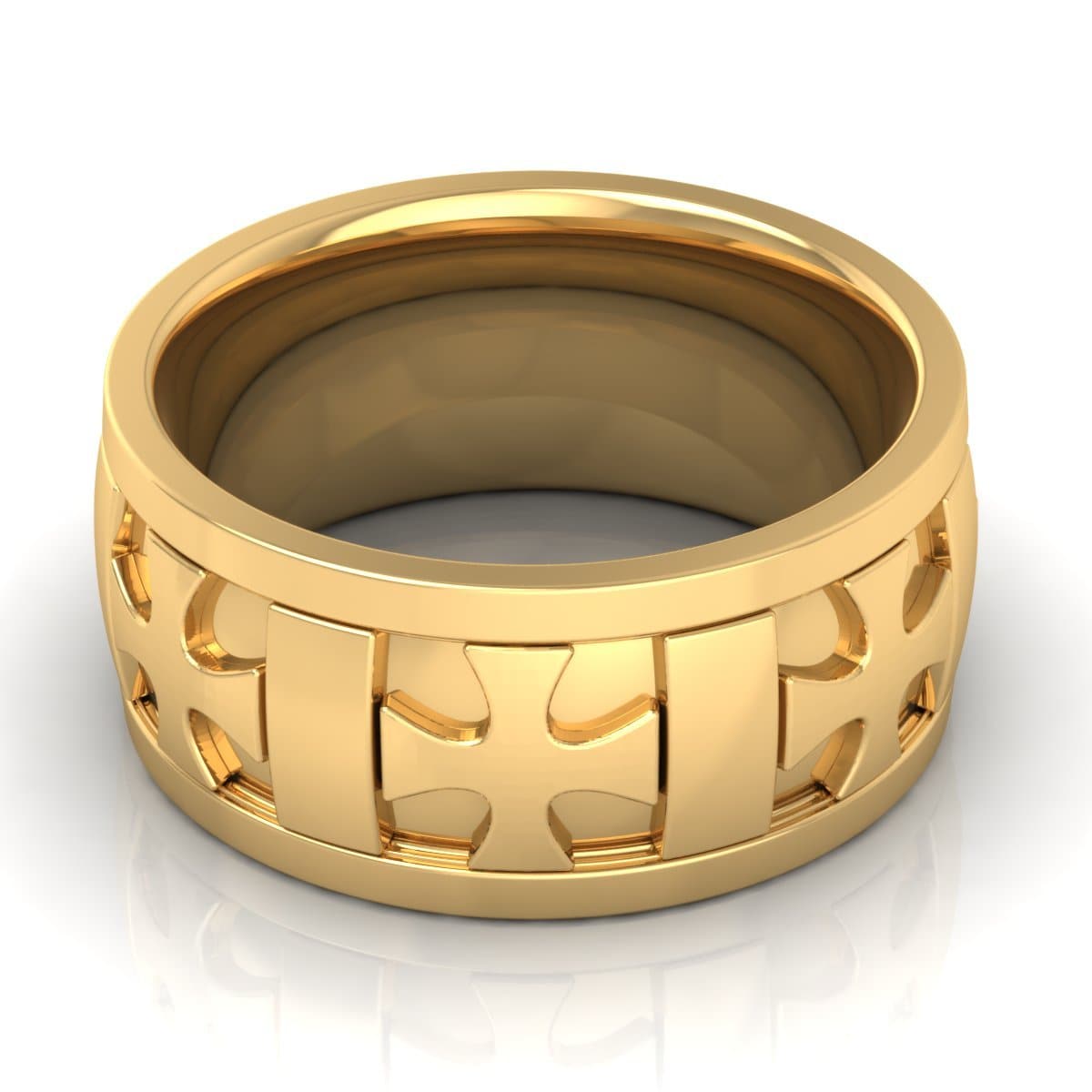 10.0 mm Plain Wedding Band in 14KT, 18KT & Platinum - Primestyle.com