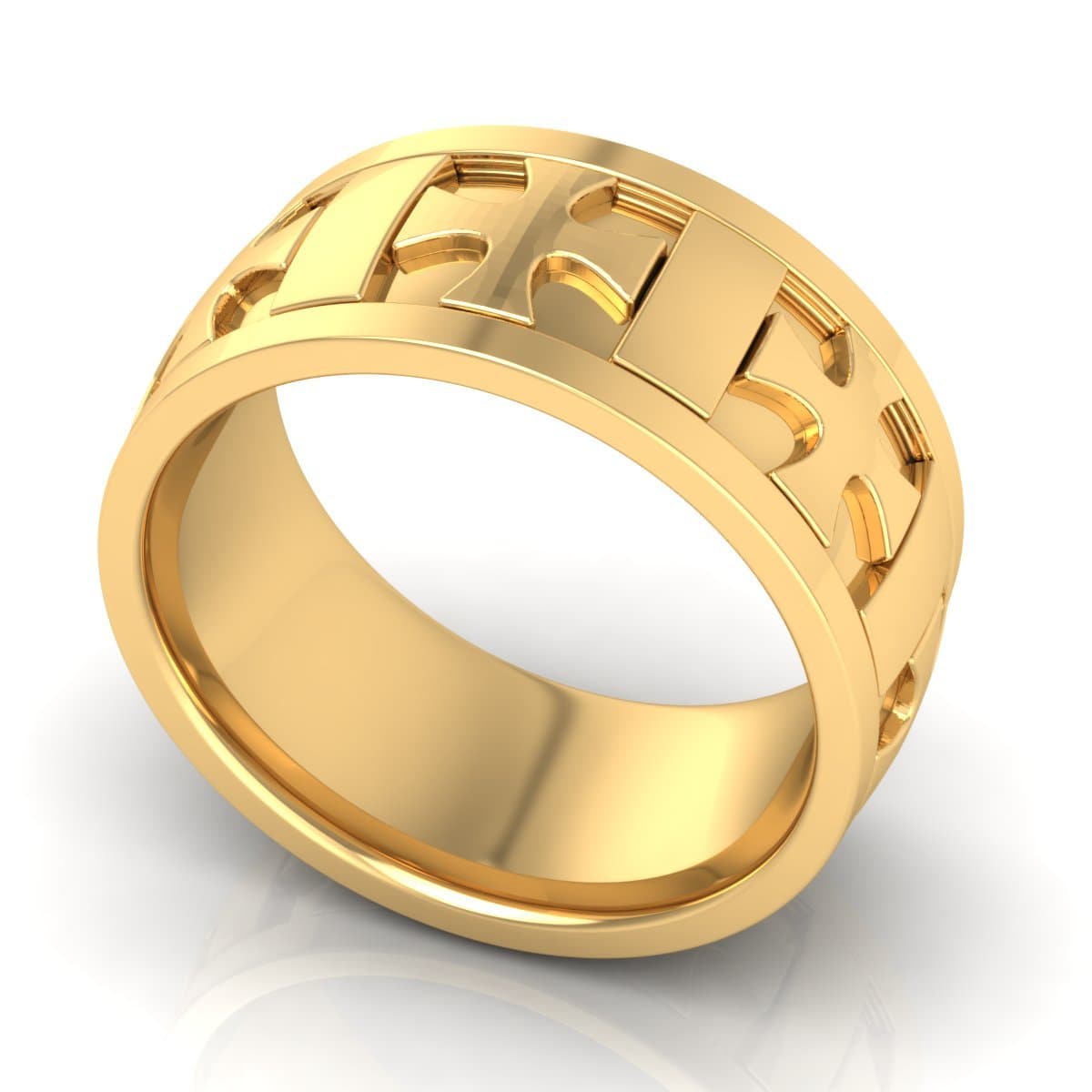 10.0 mm Plain Wedding Band in 14KT, 18KT & Platinum - Primestyle.com