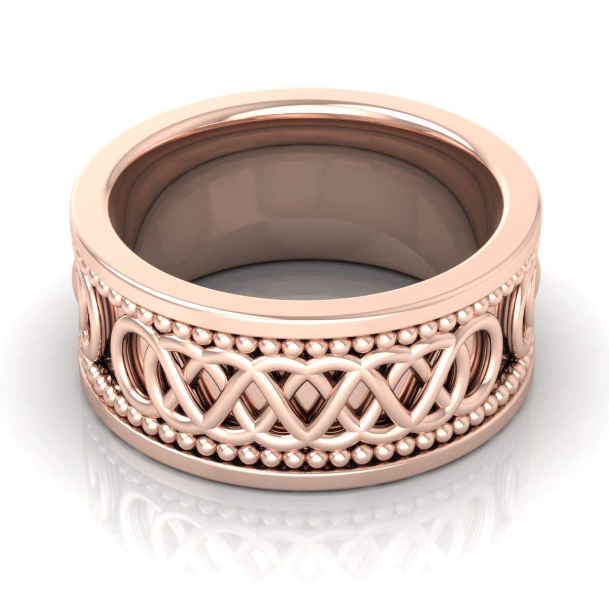 10.0 mm Plain Wedding Band in 14KT, 18KT & Platinum - Primestyle.com