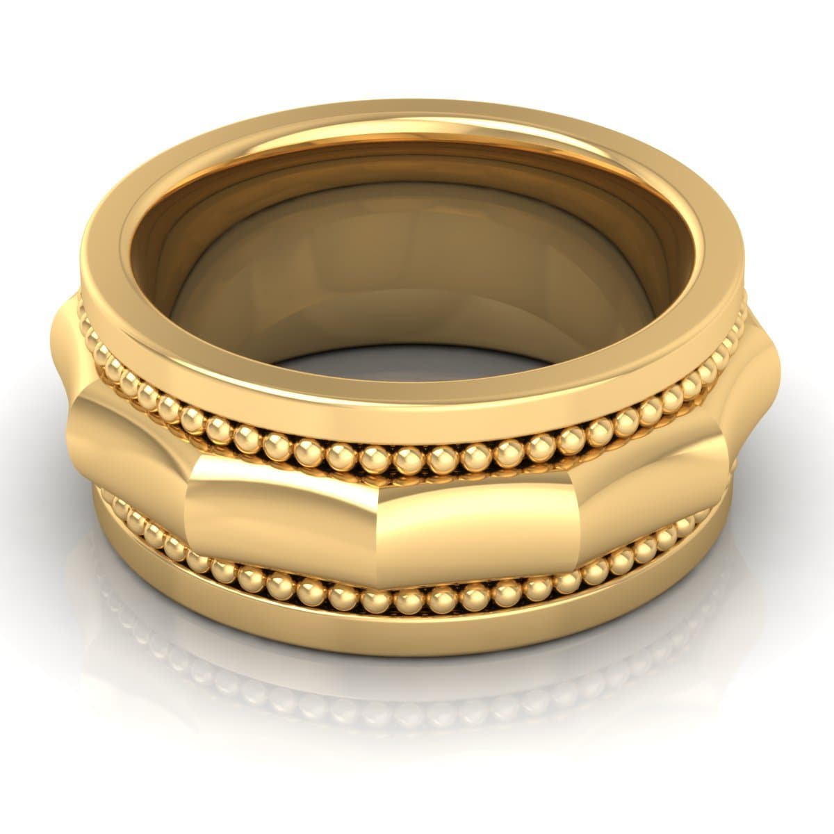 10.0 mm Plain Wedding Band in 14KT, 18KT & Platinum