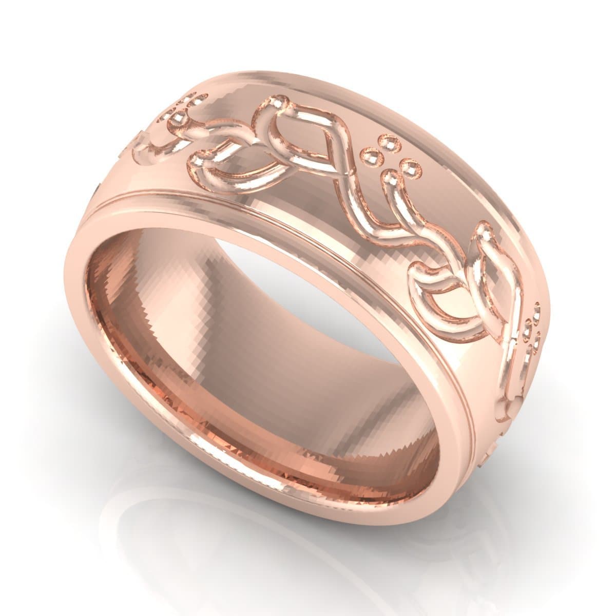 10.0 mm Plain Wedding Band in 14KT, 18KT & Platinum - Primestyle.com