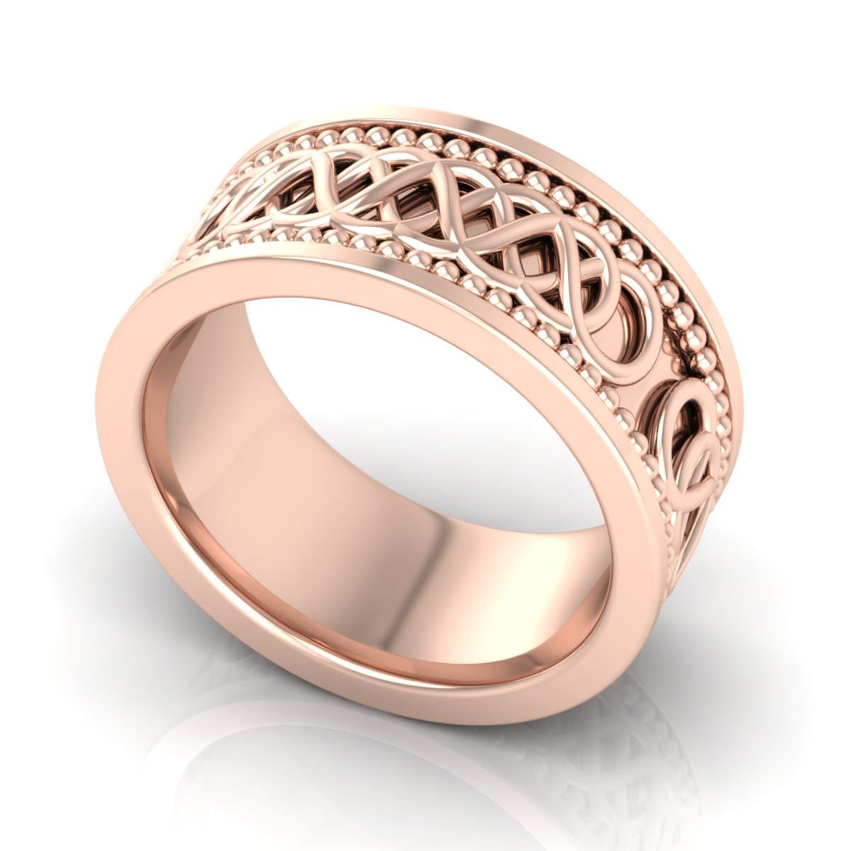 10.0 mm Plain Wedding Band in 14KT, 18KT & Platinum - Primestyle.com