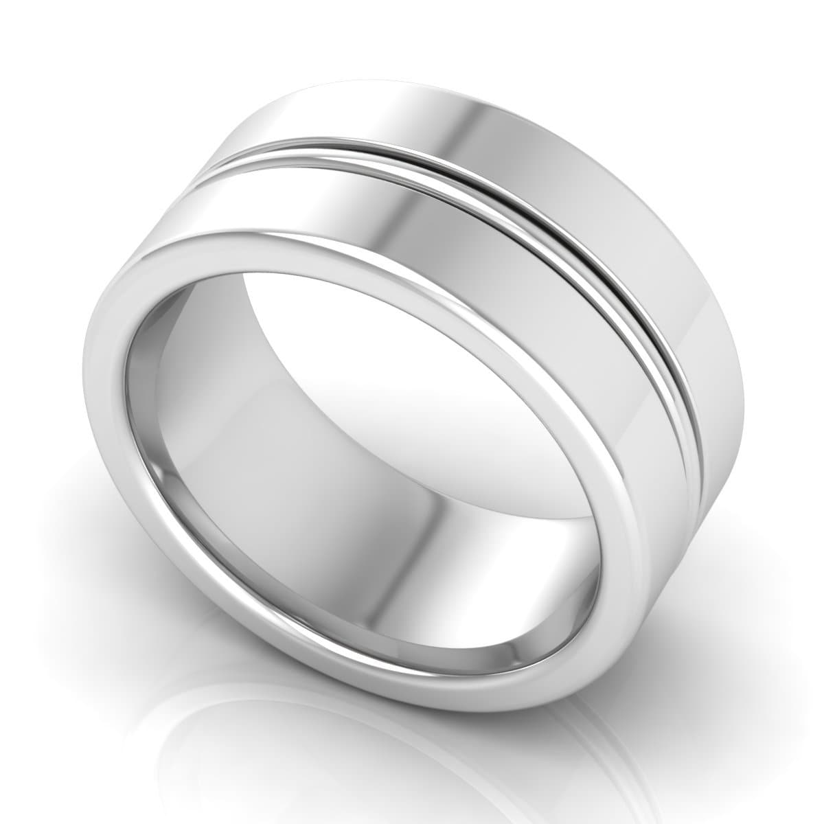 10.0 mm Plain Wedding Band in 14KT, 18KT & Platinum - Primestyle.com
