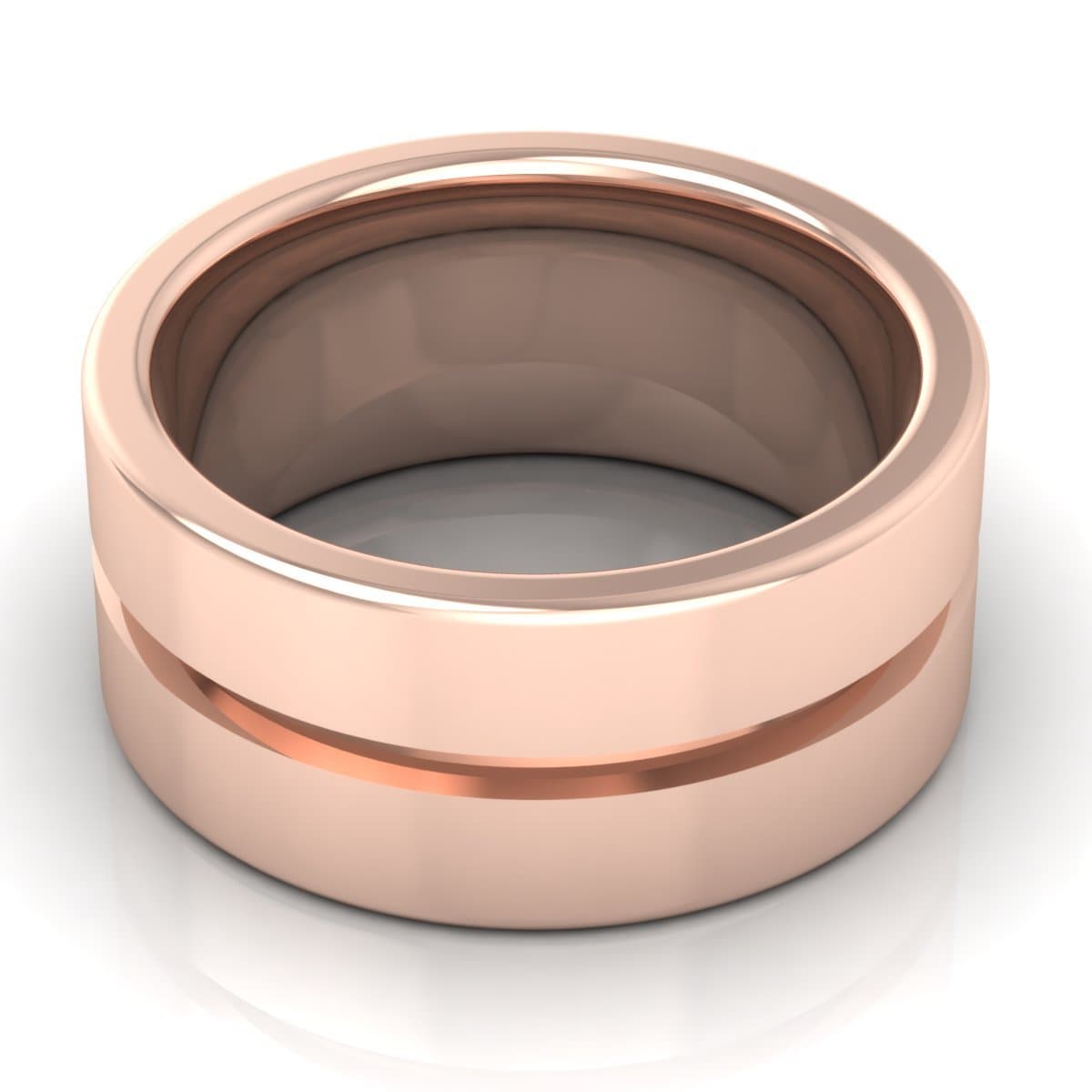 10.0 mm Plain Wedding Band in 14KT, 18KT & Platinum