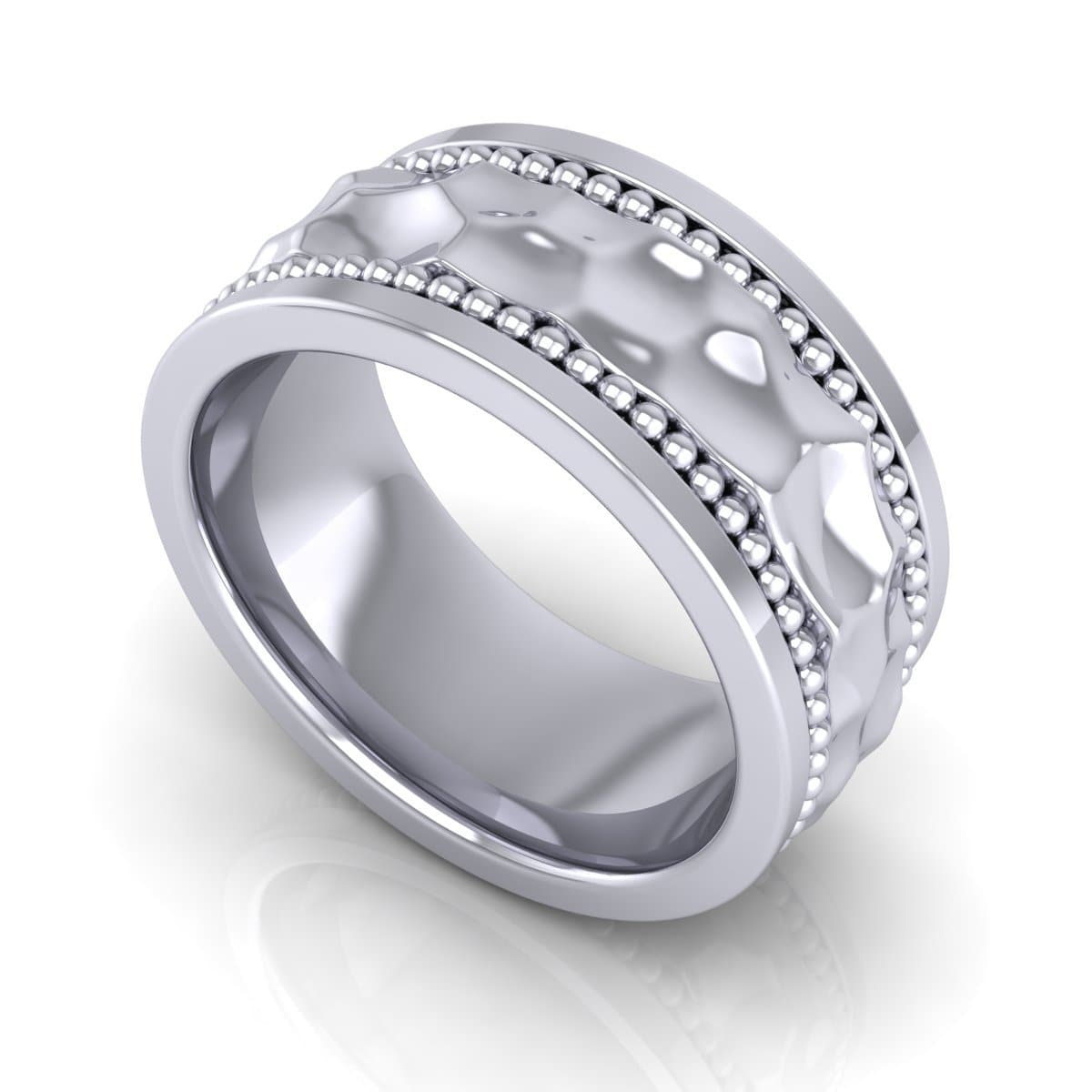 10.0 mm Plain Wedding Band in 14KT, 18KT & Platinum