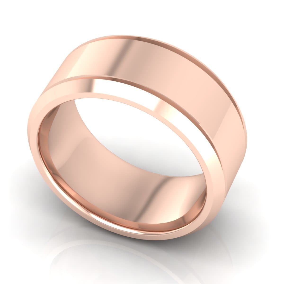 10.0 mm Plain Wedding Band in 14KT, 18KT & Platinum