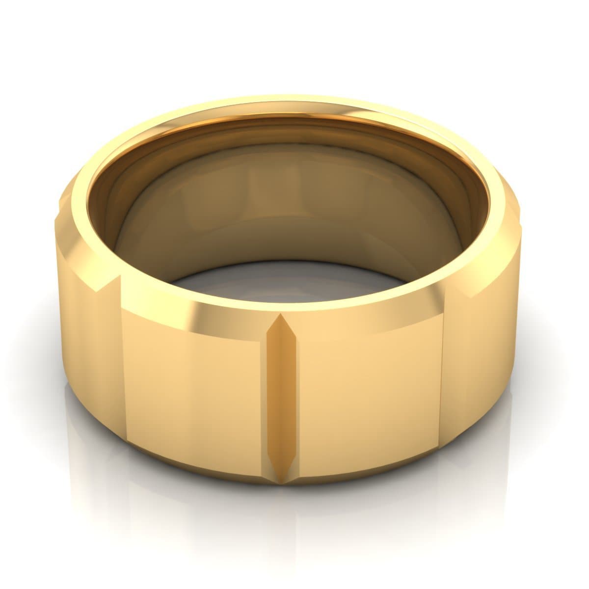 10.0 mm Plain Wedding Band in 14KT, 18KT & Platinum