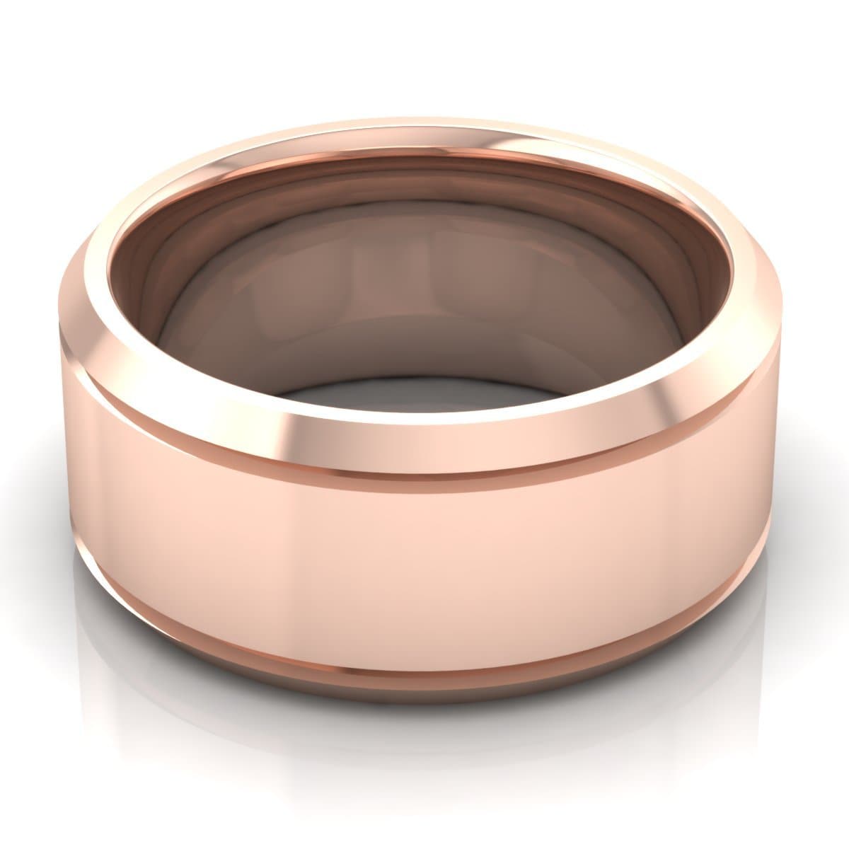 10.0 mm Plain Wedding Band in 14KT, 18KT & Platinum
