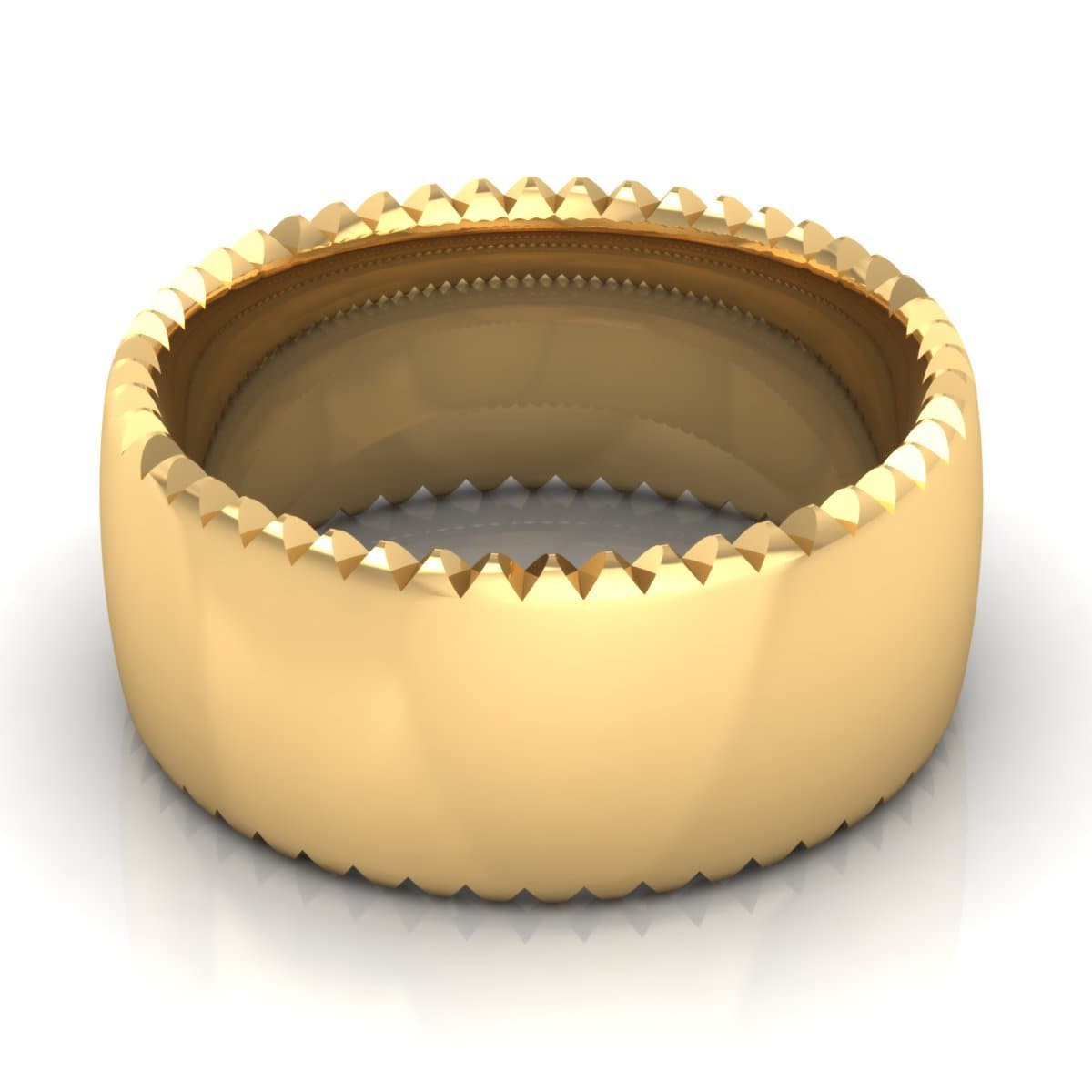 10.0 mm Plain Wedding Band in 14KT, 18KT & Platinum - Primestyle.com