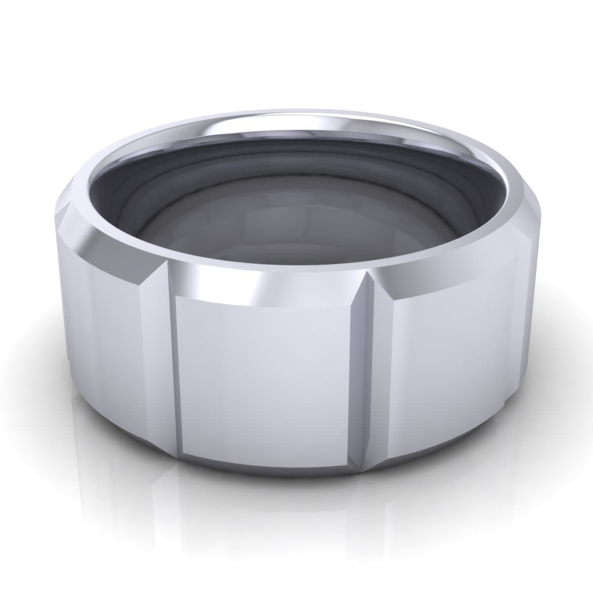 10.0 mm Plain Wedding Band in 14KT, 18KT & Platinum