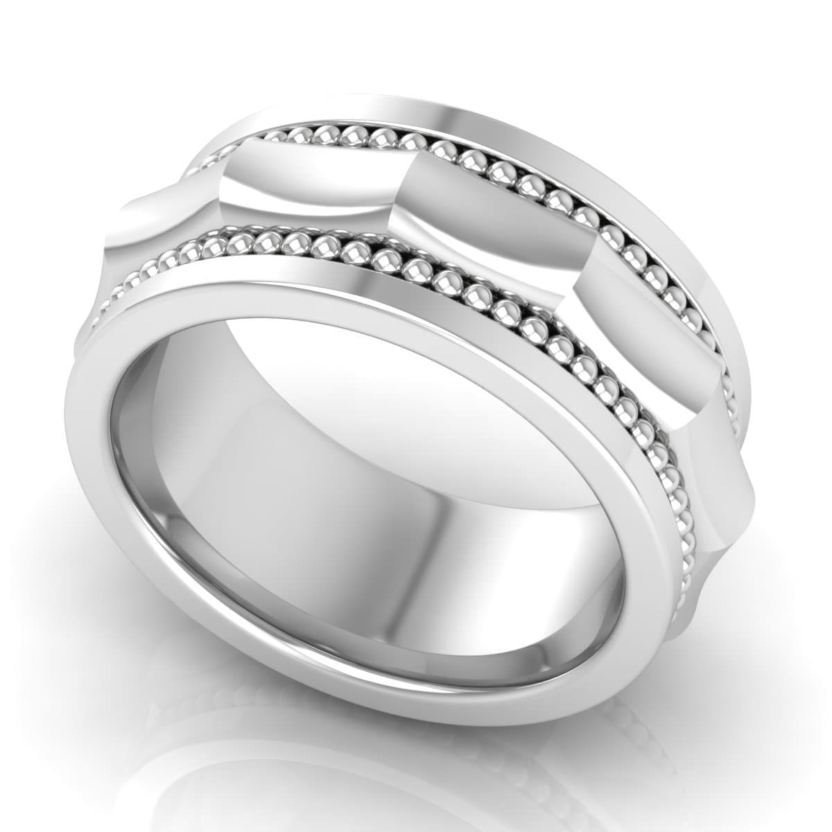 10.0 mm Plain Wedding Band in 14KT, 18KT & Platinum