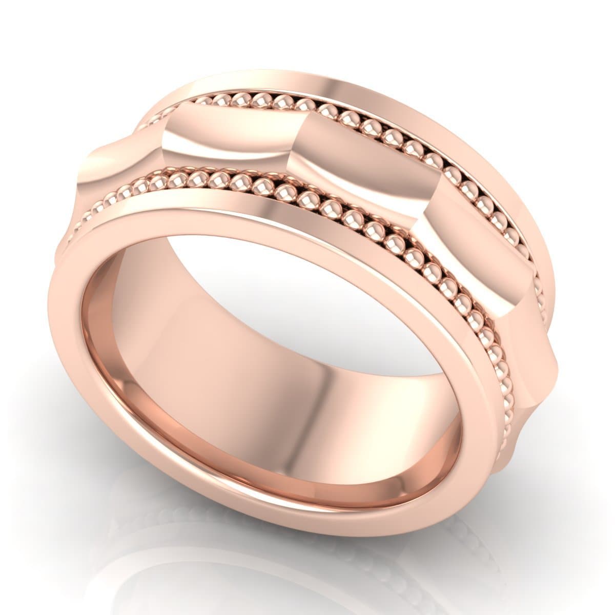 10.0 mm Plain Wedding Band in 14KT, 18KT & Platinum