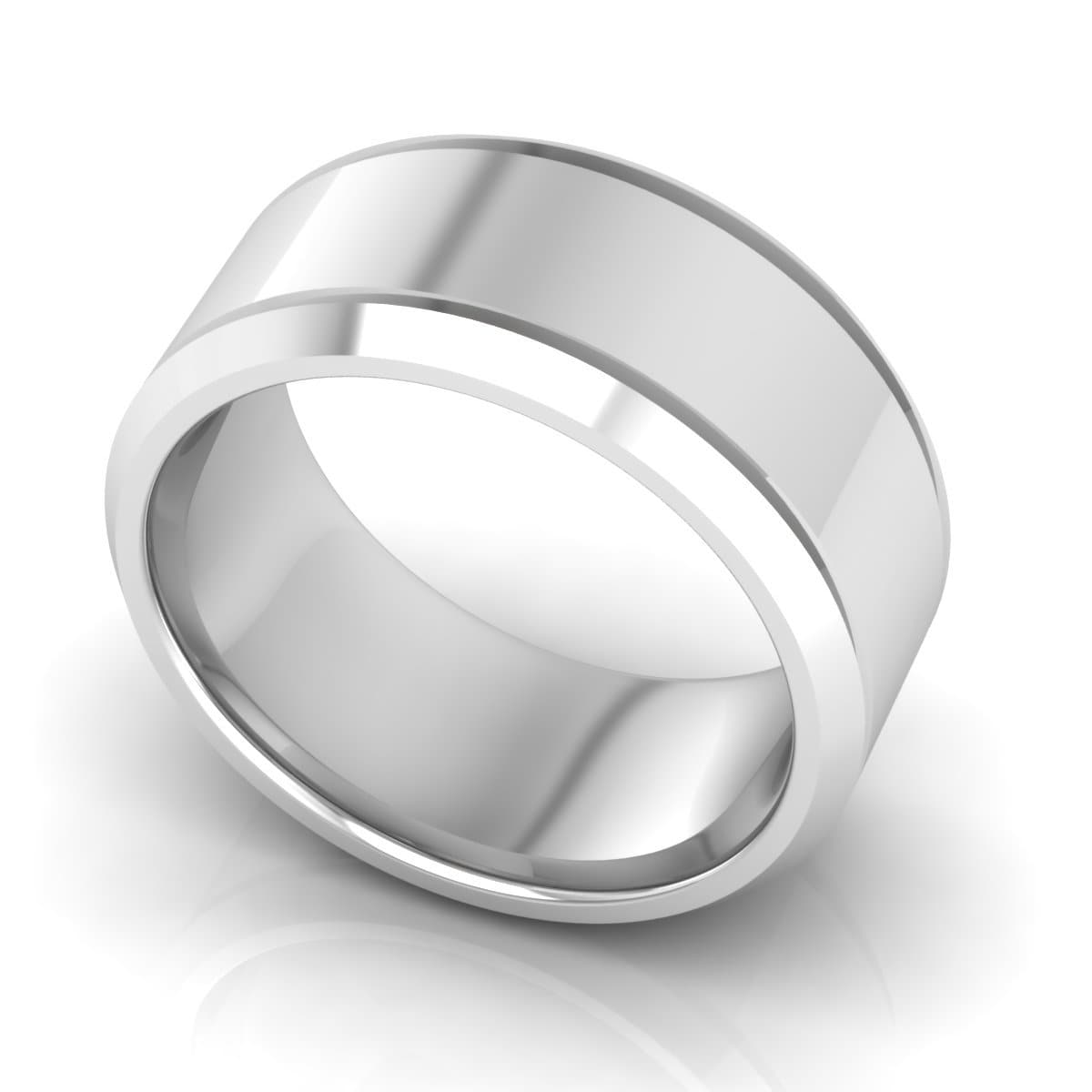 10.0 mm Plain Wedding Band in 14KT, 18KT & Platinum