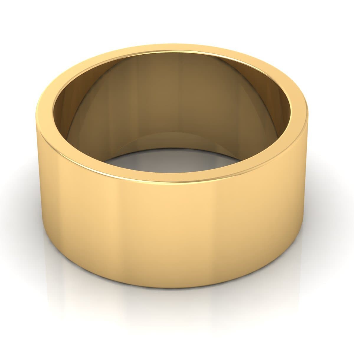 10.0 mm Plain Wedding Band in 14KT, 18KT & Platinum - Primestyle.com