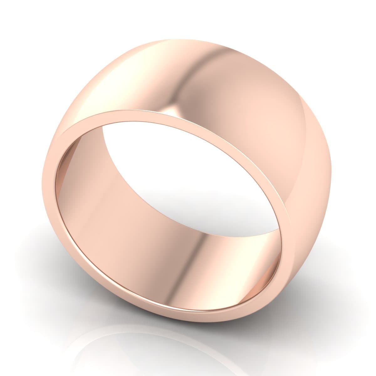 10.0 mm Plain Wedding Band in 14KT, 18KT & Platinum