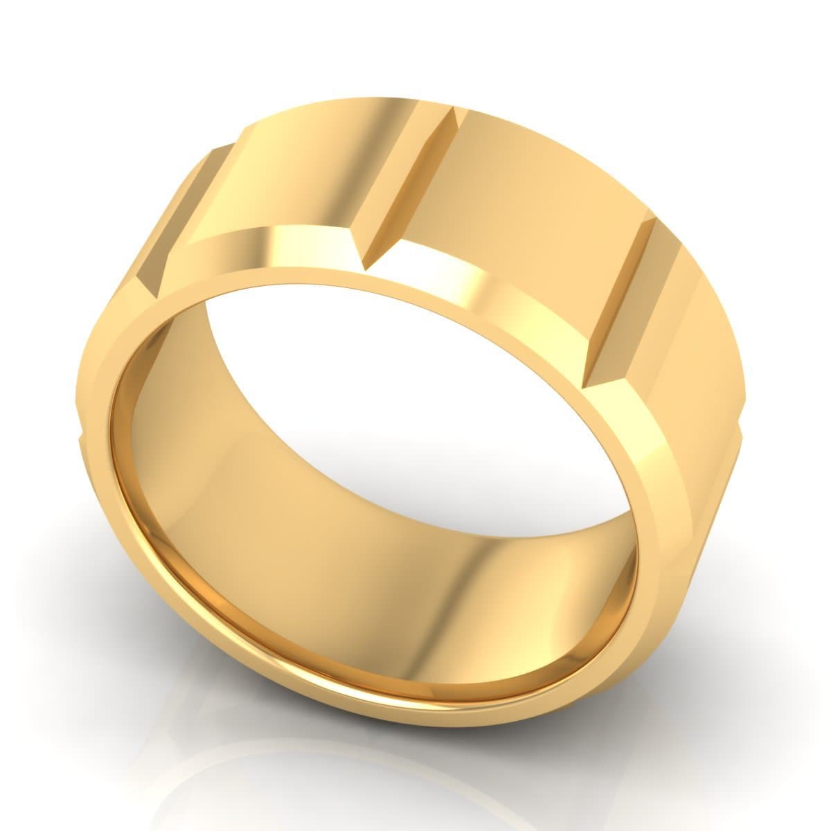 10.0 mm Plain Wedding Band in 14KT, 18KT & Platinum - Primestyle.com