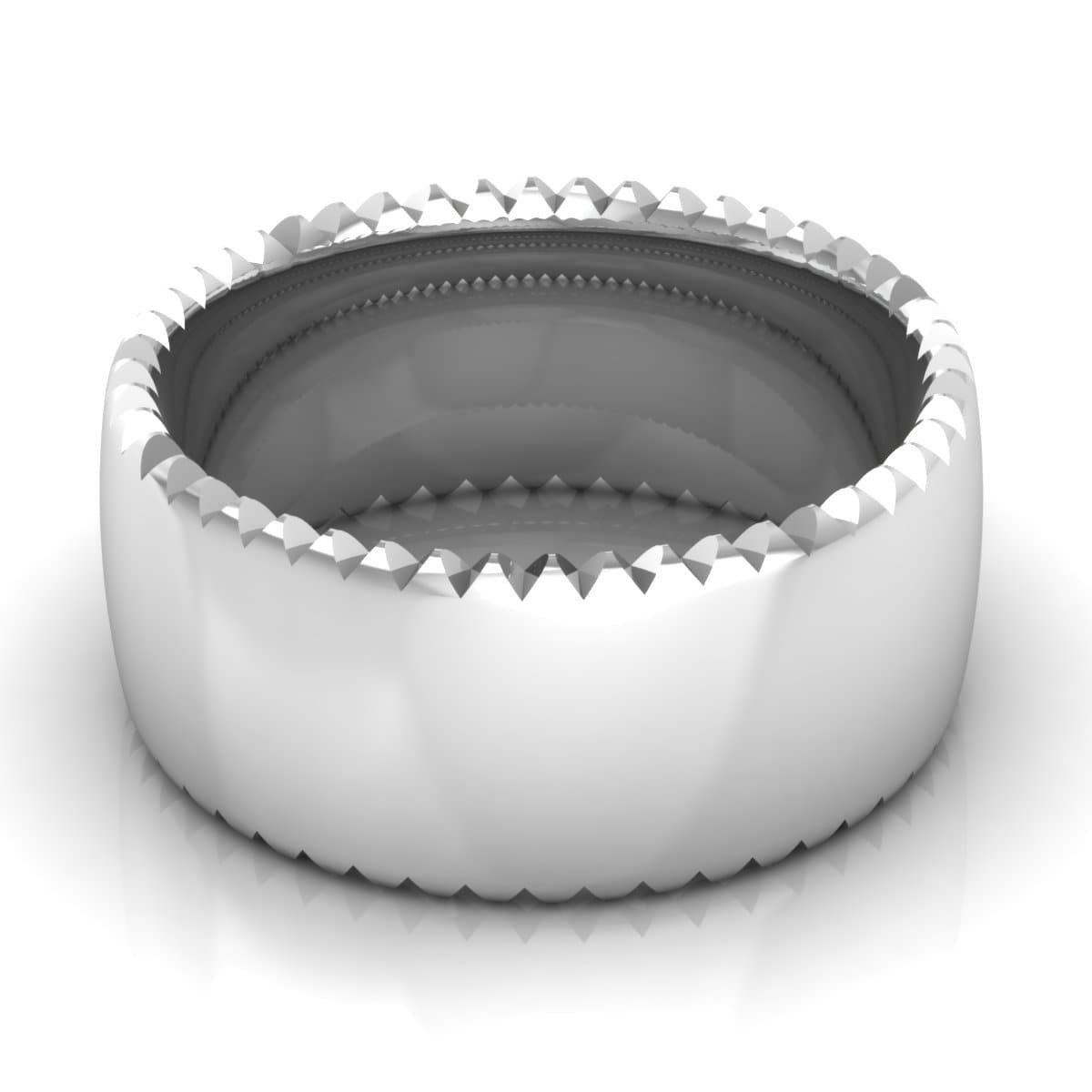 10.0 mm Plain Wedding Band in 14KT, 18KT & Platinum