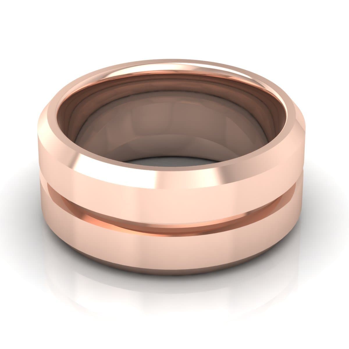 10.0 mm Plain Wedding Band in 14KT, 18KT & Platinum - Primestyle.com