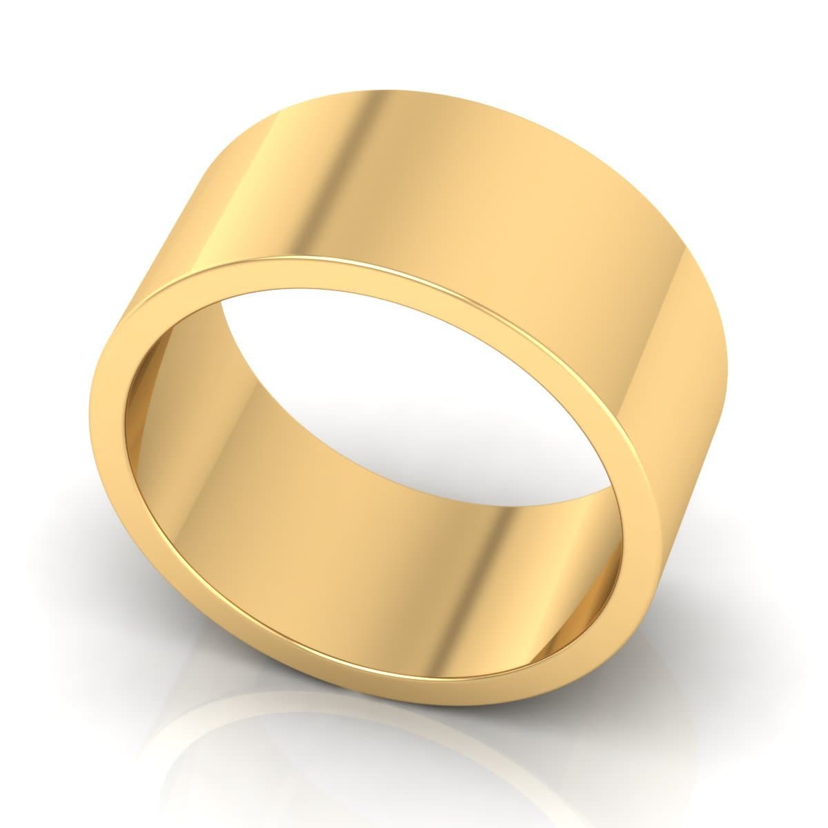 10.0 mm Plain Wedding Band in 14KT, 18KT & Platinum - Primestyle.com