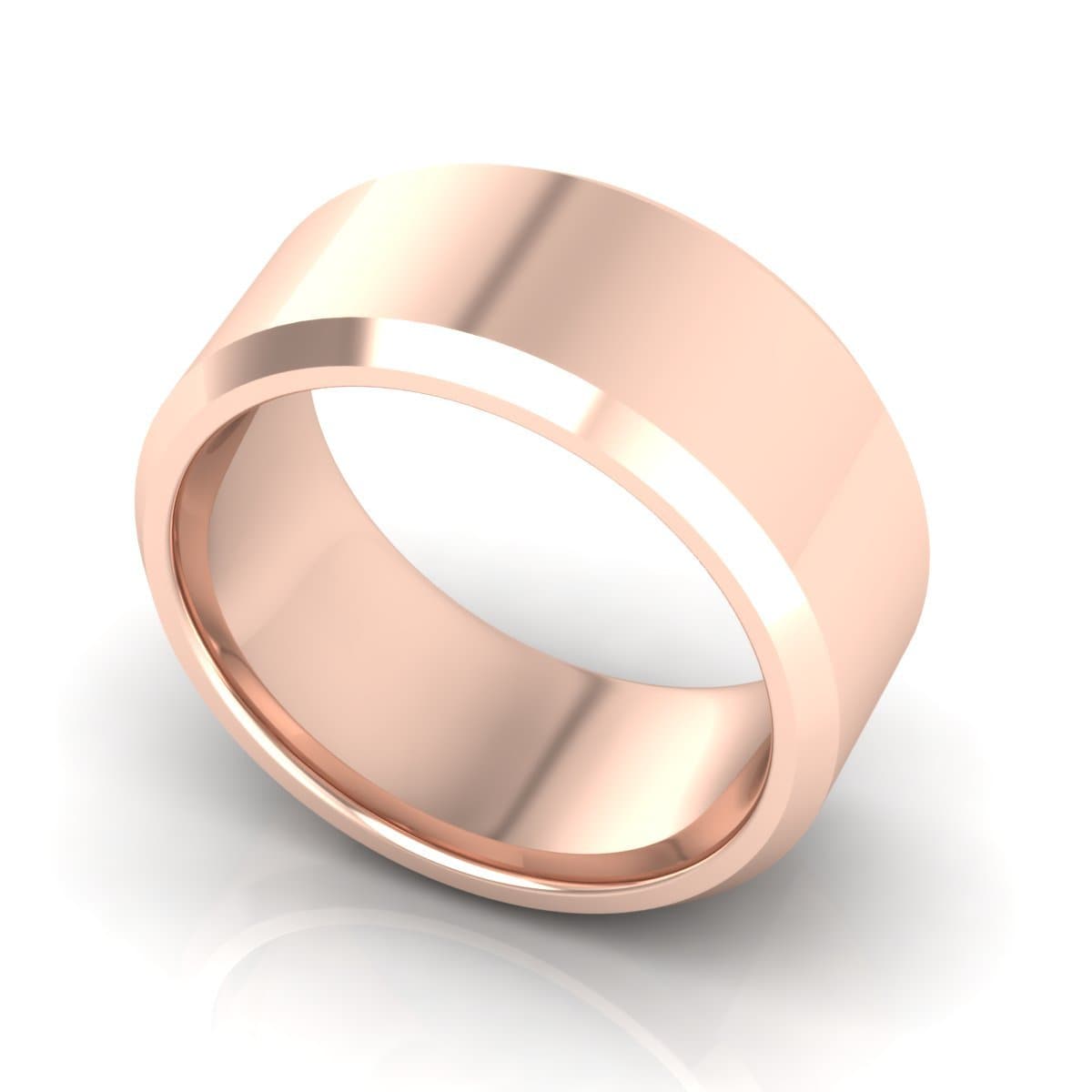 10.0 mm Plain Wedding Band in 14KT, 18KT & Platinum