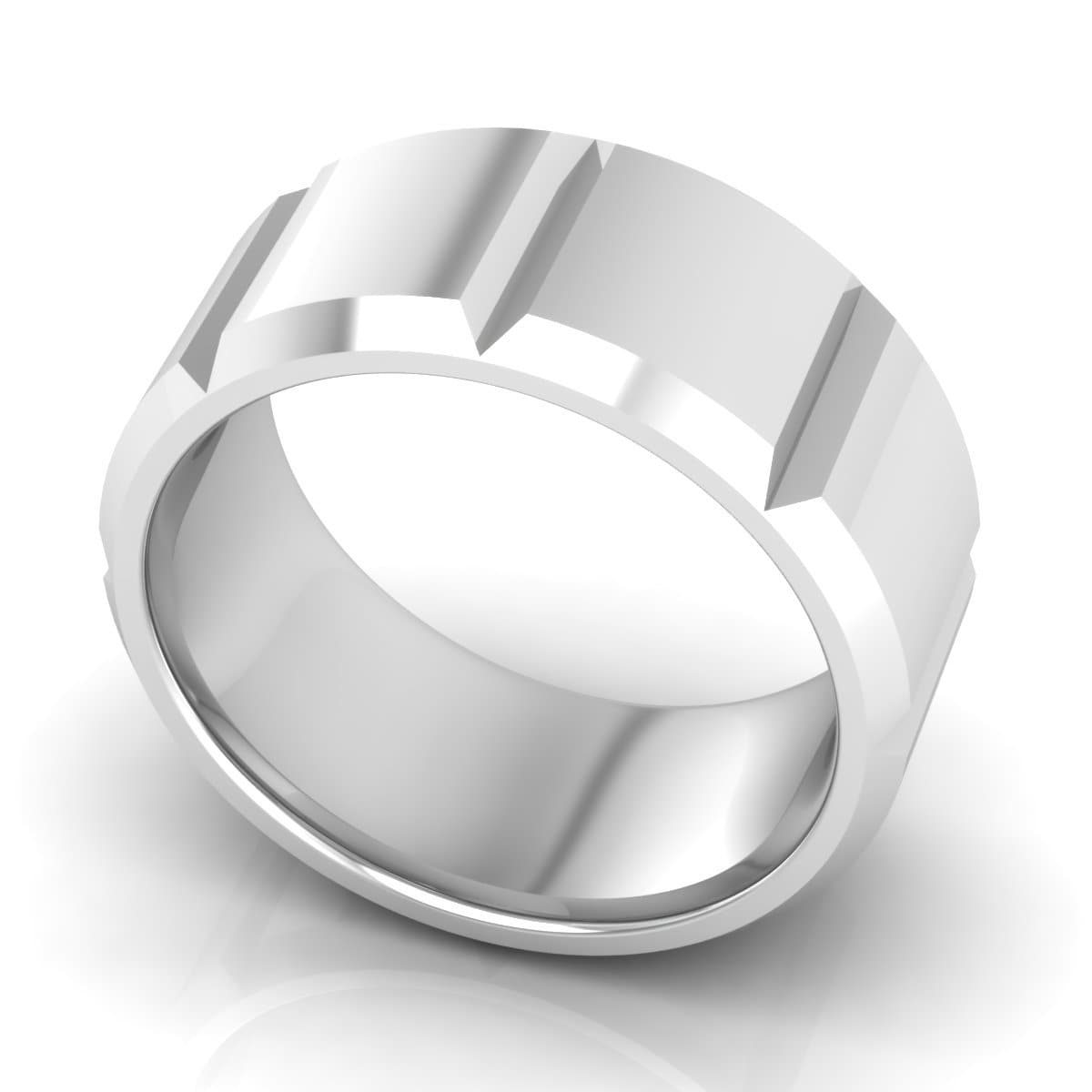 10.0 mm Plain Wedding Band in 14KT, 18KT & Platinum