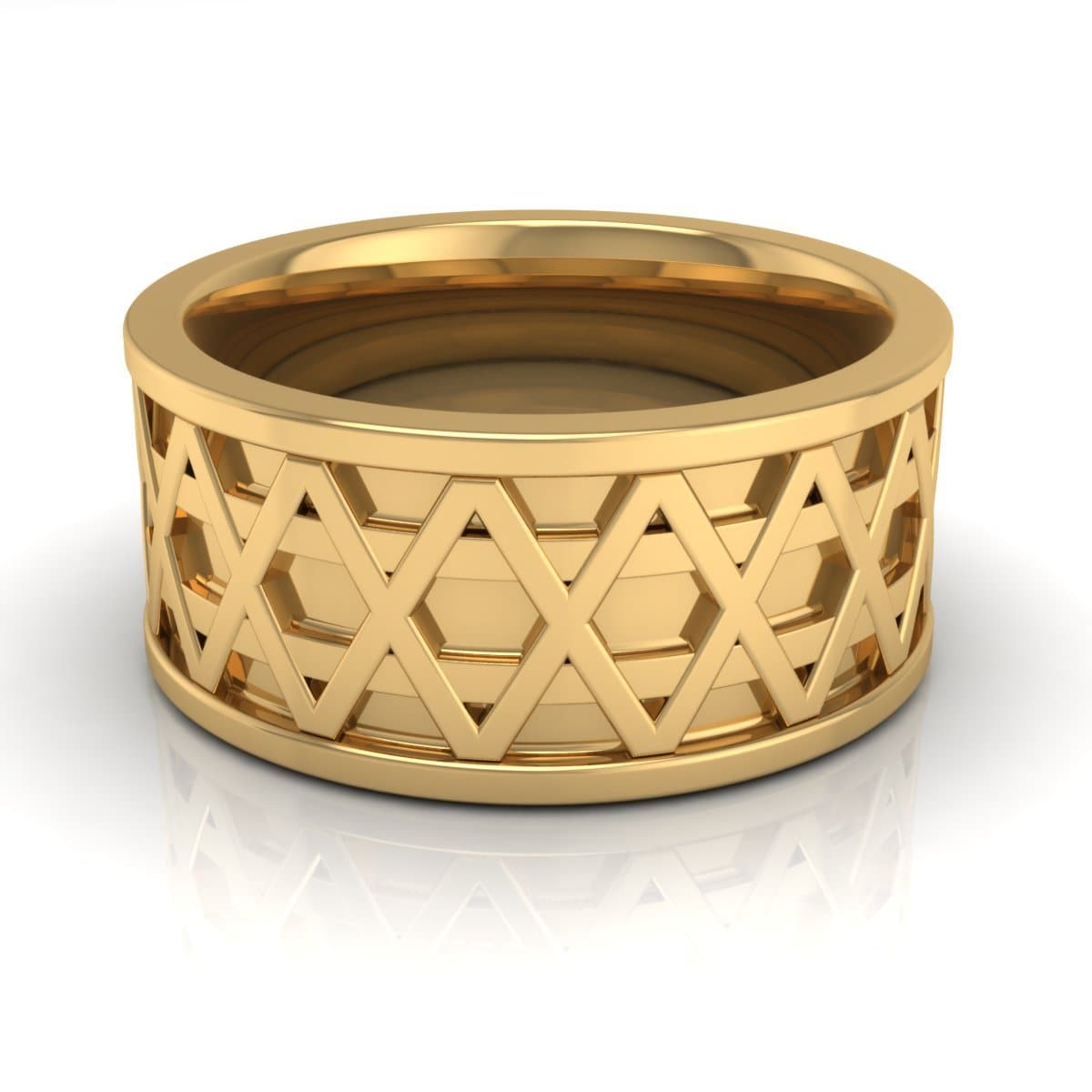 10.0 mm Plain Wedding Band in 14KT, 18KT & Platinum - Primestyle.com